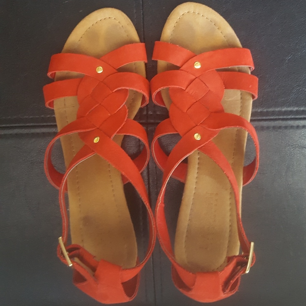 Red Lauren Ralph Lauren Wedges Size 7